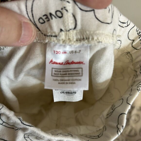 Hanna Andersson Pajamas Size 120 Cm Or US 6 Conversation Hearts Valentines Day - Picture 7 of 8